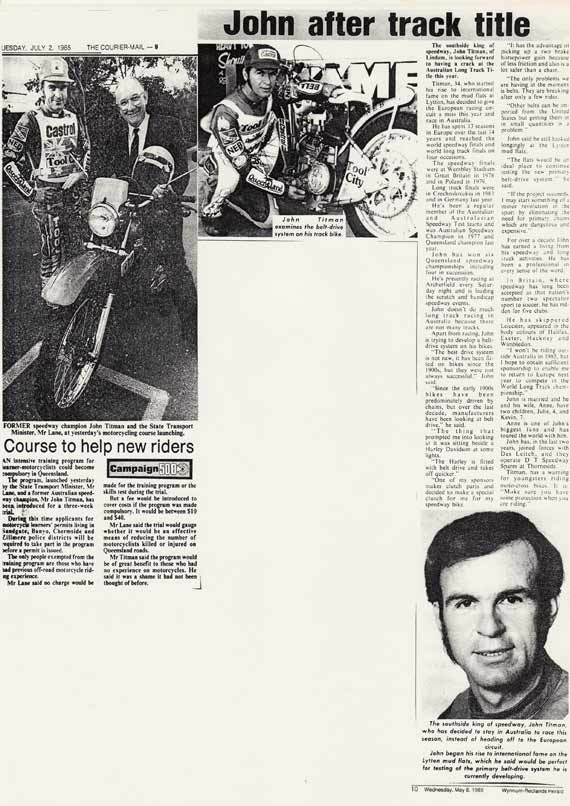 JOHN TITMAN WORLD SERIES SPEEDWAY RACING DAYS 1970's (4)