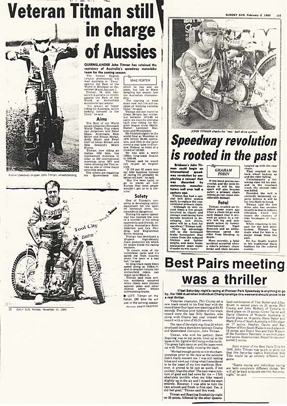 JOHN TITMAN WORLD SERIES SPEEDWAY RACING DAYS 1970's (9)