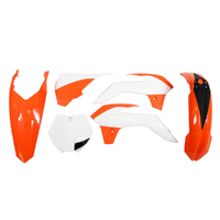 Rtech KTM 85 SX 2013-2017 Orange/White (015) Plastic Kit (5 Piece Kit)