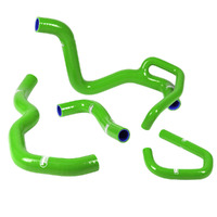 Samco Sport Kawasaki Green Radiator Hose Kit ZX 6 R 2009-2025 (KAW-64)
