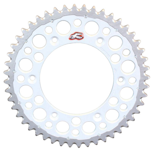 Renthal Silver Twinring Grooved Rear Sprocket (49T) (1120-520-49GPSI)