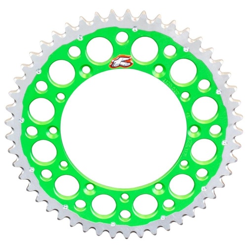 Renthal Green Twinring Grooved Rear Sprocket (51T) (1120-520-51GPGN)