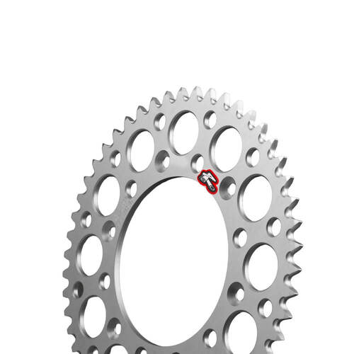 Renthal Yamaha YZ 65 2018-2026 (47T) Silver Ultralight Grooved Dirt Rear Sprocket
