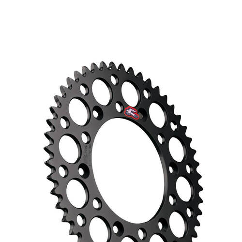 Renthal Suzuki RM 80 1989-2001 (47T) Black Ultralight Grooved Dirt Rear Sprocket