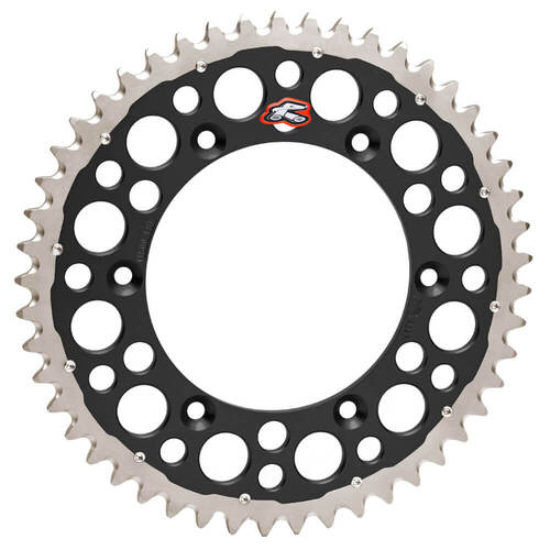 Renthal Twinring Honda Black Grooved Dirt Rear Sprocket CRM 250 1991-1995 (48T)