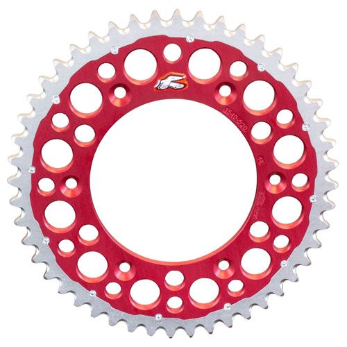 Renthal Red Twinring Grooved Rear Sprocket (49T OE) (1540-520-49GPRD)