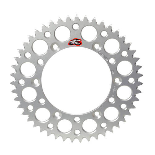 Renthal Honda CRF 450 RL 2021-2025 (46T) Silver Ultralight Grooved Dirt Rear Sprocket