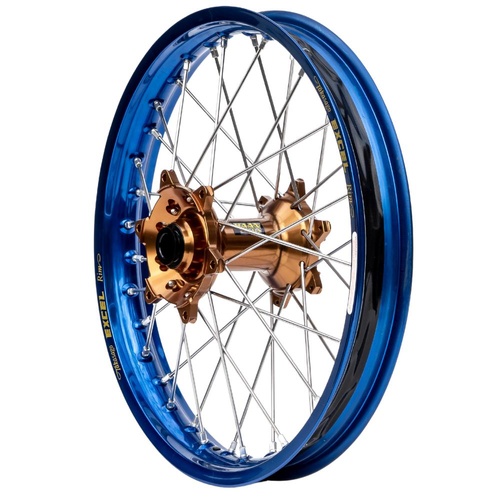 Fantic XXF 250 2021-2027 (19*2.15) Haan Magnesium Hubs / Excel Blue Rims Rear Wheel