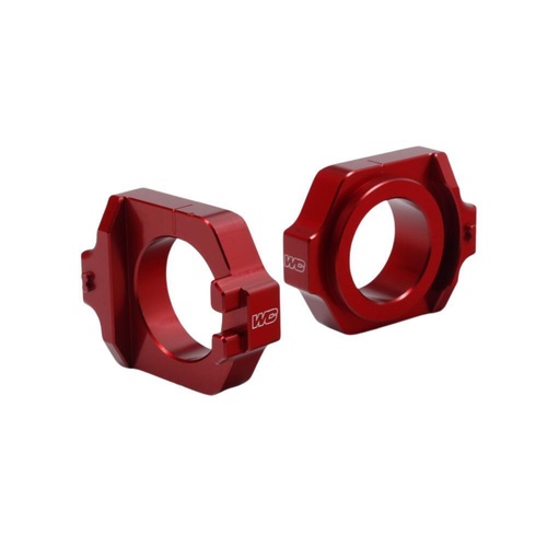 Works Connection Honda CRF 450 RL 2019-2026 Red Axle Blocks