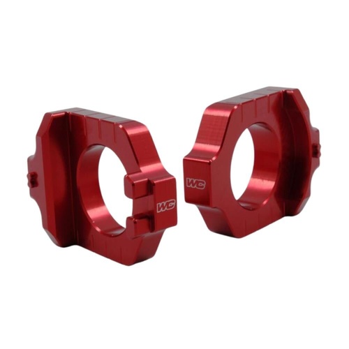 Works Connection Suzuki RM-Z 450 2005-2026 Red Axle Blocks