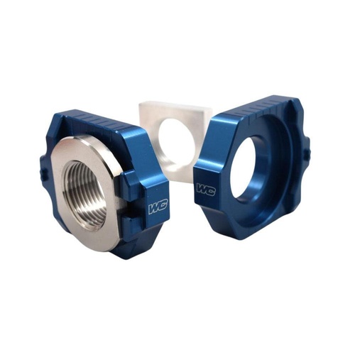 Works Connection KTM 300 XC 2023-2026 Blue Axle Blocks