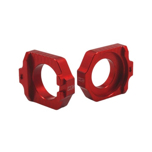 Works Connection KTM 450 SX-F 2012-2022 Red Axle Blocks