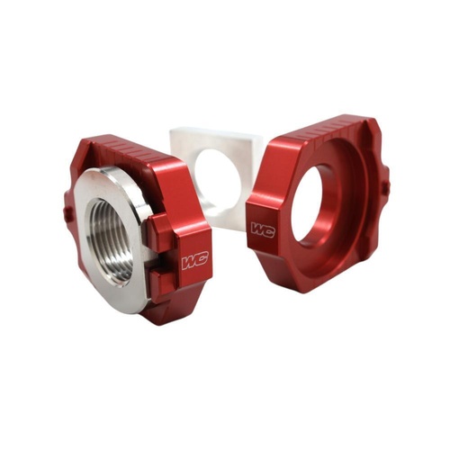 Works Connection KTM 350 XC-F 2023-2026 Red Axle Blocks