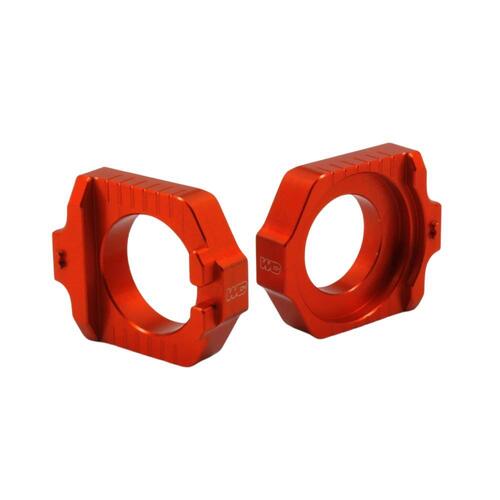 Works Connection Husqvarna Orange Axle Blocks FC 450 ROCKSTAR EDITION 2018-2021