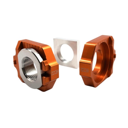 Works Connection Gas Gas MC 250 F 2023-2026 Orange Axle Blocks