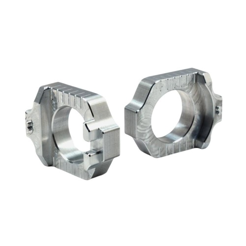 Works Connection Yamaha YZ 450 FX 2024-2026 Silver Axle Blocks