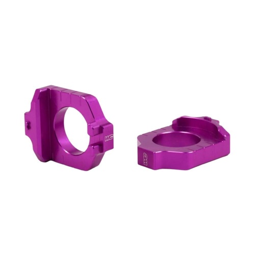 Works Connection Suzuki RM-Z 450 2005-2026 Purple Axle Blocks