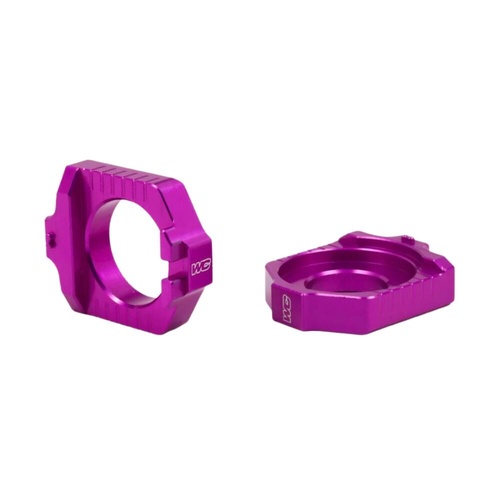 Works Connection Husqvarna FC 450 ROCKSTAR EDITION 2022-2024 Purple Axle Blocks