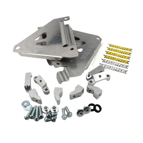 Works Connection Kawasaki KX 250 F 2017-2020 Silver Radiator Braces