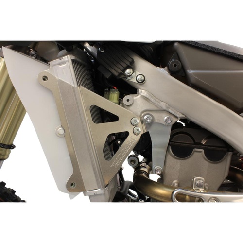 Works Connection Yamaha YZ 250 F 2014-2018 Silver Radiator Braces