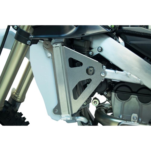 Works Connection Yamaha YZ 250 F 2019-2023 Silver Radiator Braces