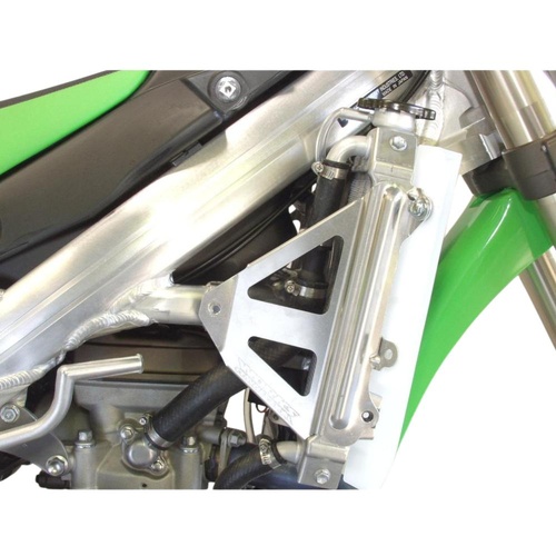 Works Connection Kawasaki KX 450 F 2006-2008 Silver Radiator Braces