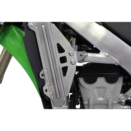 Works Connection Kawasaki KX 450 F 2012-2015 Silver Radiator Braces