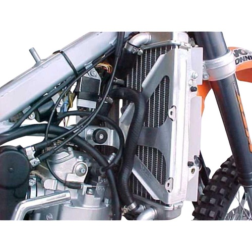 Works Connection KTM 400 MXC 2001-2002 Silver Radiator Braces