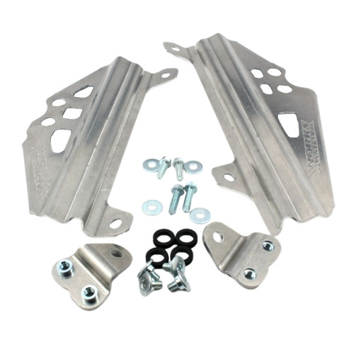 Works Connection Suzuki Silver Radiator Braces RM-Z 450 2018-2024
