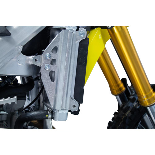 Works Connection Suzuki Silver Radiator Braces RM-Z 250 2019-2024