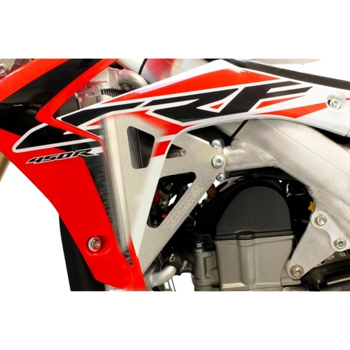 Works Connection Honda CRF 450 R 2015-2016 Silver Radiator Braces