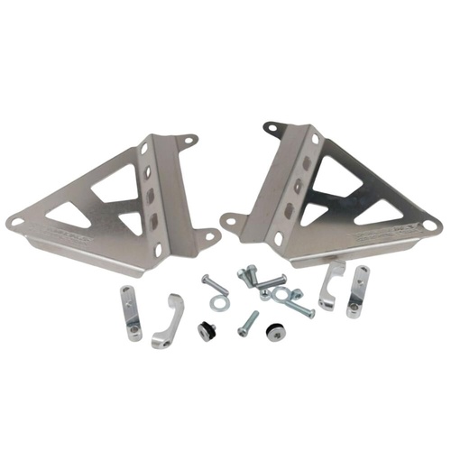 Works Connection Honda CRF 250 RWE 2025-2026 Silver Radiator Braces
