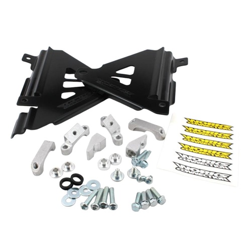 Works Connection Kawasaki KX 450 F 2016-2018 Black Radiator Braces