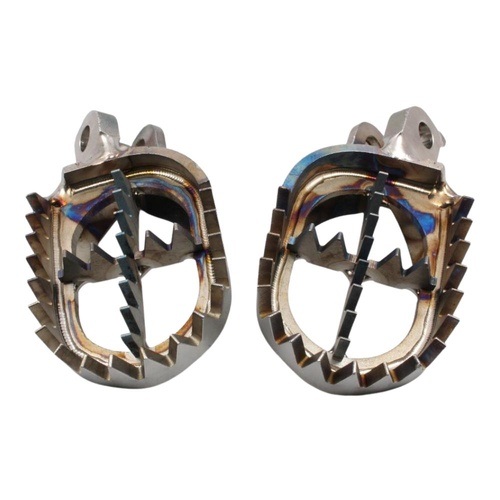 Works Connection KTM Footpegs Pro Pegs Titanium