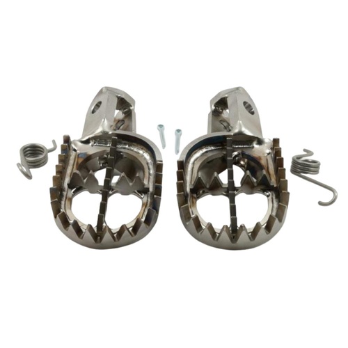 Works Connection Husqvarna TC 125 2023-2025 Footpegs Pro Pegs Titanium