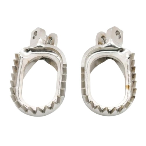 Works Connection Husqvarna TC 85 2018-2023 Footpegs Pro Pegs Mud Titanium