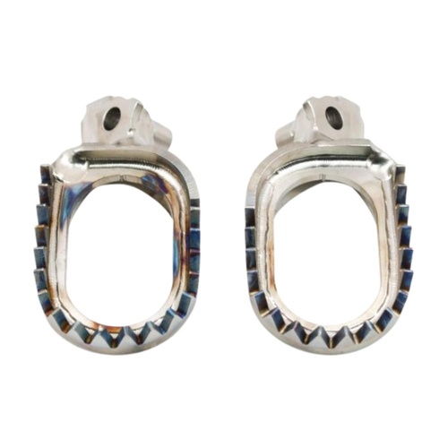 Works Connection Yamaha YZ 250 F 2001-2023 Footpegs Pro Pegs Mud Titanium