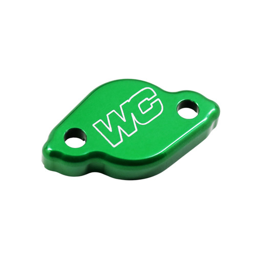 Works Connection Kawasaki Green Brake / Clutch Caps KX 450 F 2024 (21-718)