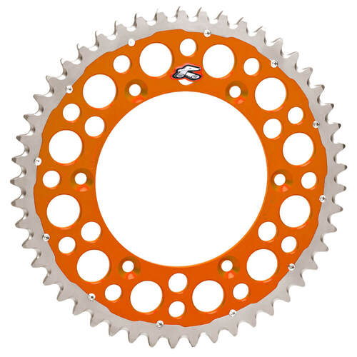 Renthal Twinring KTM 350 EXC-F 2013 (48T) Orange Grooved Dual Sport Rear Sprocket
