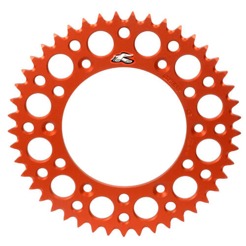 Renthal AJP PR7 ADVENTURE 2017-2023 (44T) Orange Ultralight Grooved Street Rear Sprocket