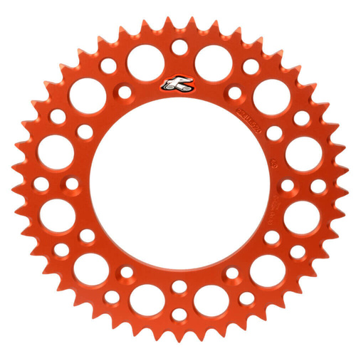 Renthal KTM 250 XC-W TPI 2019-2023 (54T) Orange Ultralight Grooved Dirt Rear Sprocket