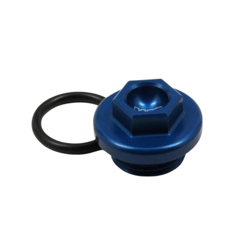 Works Connection Kawasaki KX 450 SR 2022-2023 Blue Oil Fill Plugs