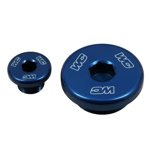 Works Connection Suzuki RM-Z 250 2007-2025 Blue Engine Plug