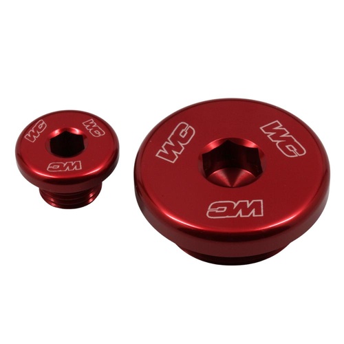 Works Connection Suzuki RM-Z 450 2005-2025 Red Engine Plug