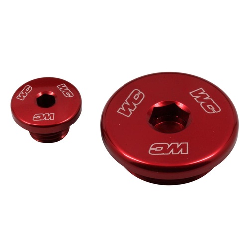 Works Connection Kawasaki KX 450 F 2006-2008 Red Engine Plug