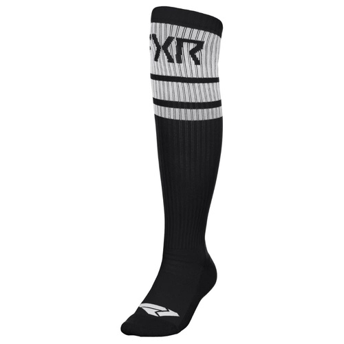 FXR Black/White Moto Sock (O/S)