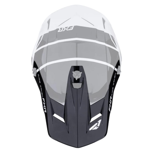 FXR White/Black Clutch Comp Helmet Peak 26 (OS)