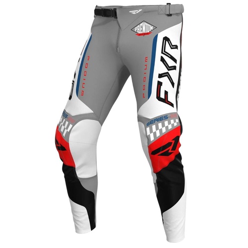 FXR Grey/White/Black Youth Podium Gladiator MX Pants (22)