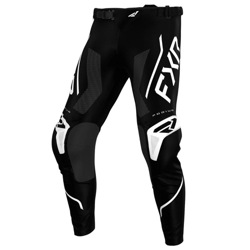 FXR Black/White Podium Relay MX Pants (32)