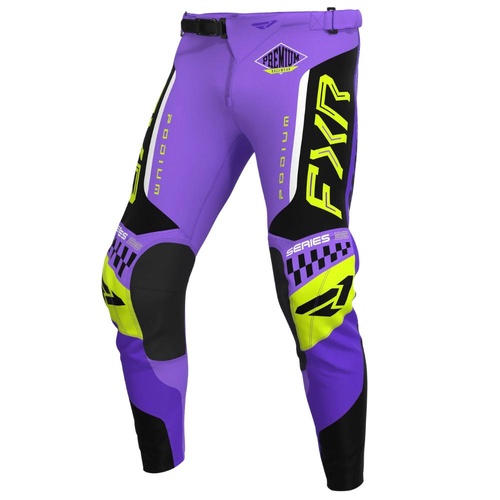 FXR Purple/Black/HiVis Podium Gladiator MX Pants (32)